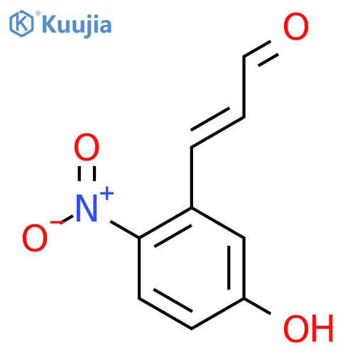 3-(5-hydroxy-2-nitrophenyl)prop-2-enal structure
