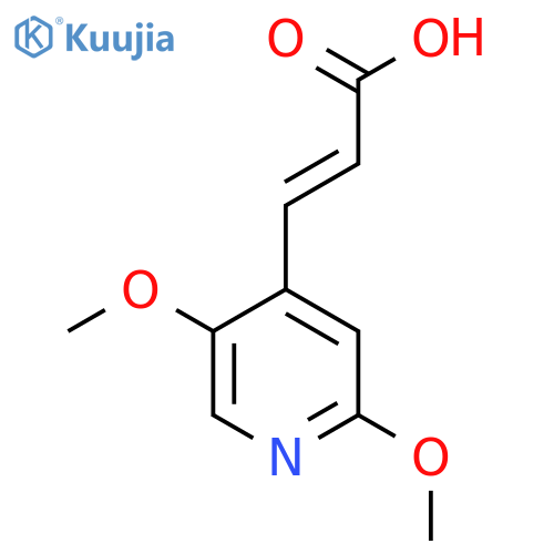 3-(2,5-Dimethoxypyridin-4-yl)prop-2-enoic acid structure