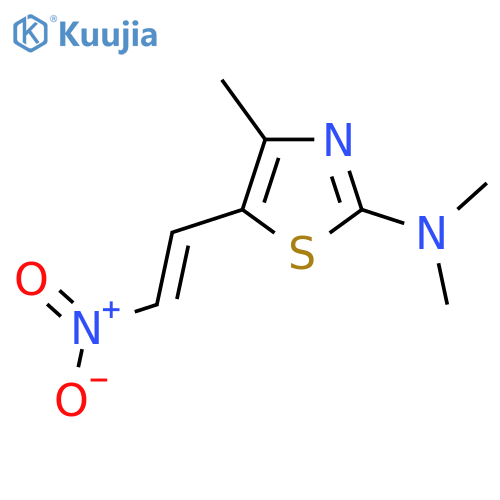 N,N,4-trimethyl-5-(2-nitroethenyl)-1,3-thiazol-2-amine structure