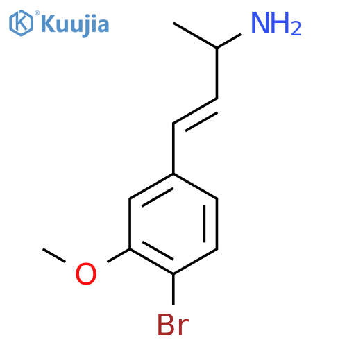 4-(4-bromo-3-methoxyphenyl)but-3-en-2-amine structure