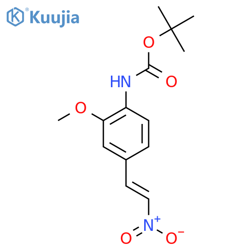 tert-butyl N-2-methoxy-4-(2-nitroethenyl)phenylcarbamate structure