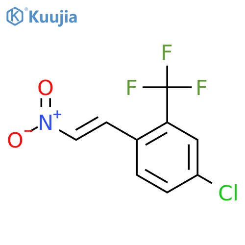 4-chloro-1-(2-nitroethenyl)-2-(trifluoromethyl)benzene structure