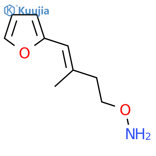 O-4-(furan-2-yl)-3-methylbut-3-en-1-ylhydroxylamine structure
