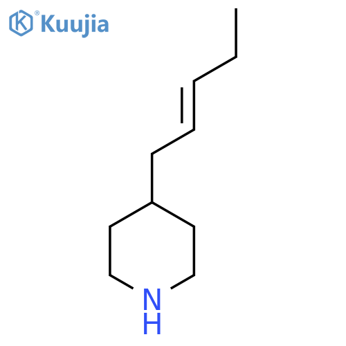 4-(pent-2-en-1-yl)piperidine structure
