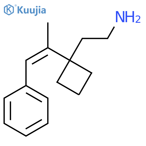 2-1-(1-phenylprop-1-en-2-yl)cyclobutylethan-1-amine structure