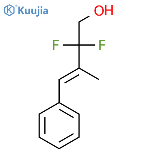 2,2-difluoro-3-methyl-4-phenylbut-3-en-1-ol structure
