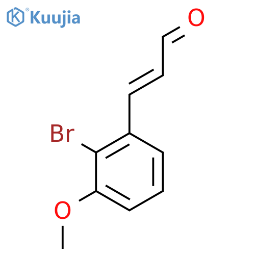 3-(2-bromo-3-methoxyphenyl)prop-2-enal structure