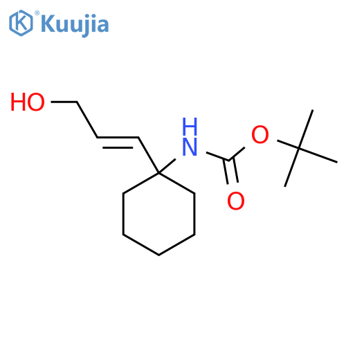 tert-butyl N-1-(3-hydroxyprop-1-en-1-yl)cyclohexylcarbamate structure