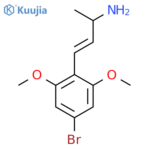 4-(4-bromo-2,6-dimethoxyphenyl)but-3-en-2-amine structure