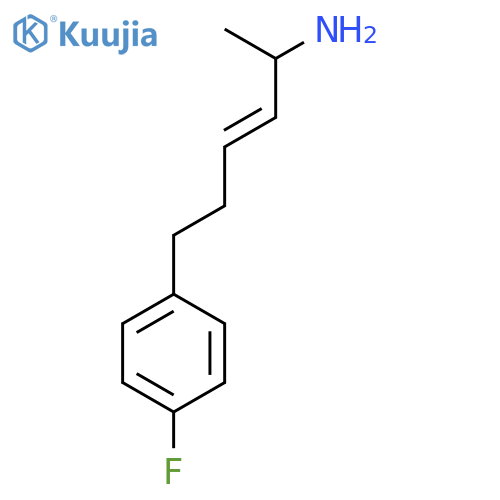 6-(4-fluorophenyl)hex-3-en-2-amine structure