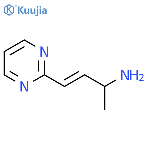 4-(pyrimidin-2-yl)but-3-en-2-amine structure