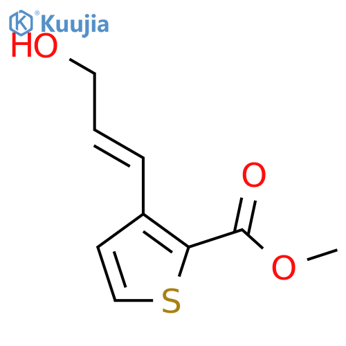 methyl 3-(3-hydroxyprop-1-en-1-yl)thiophene-2-carboxylate structure