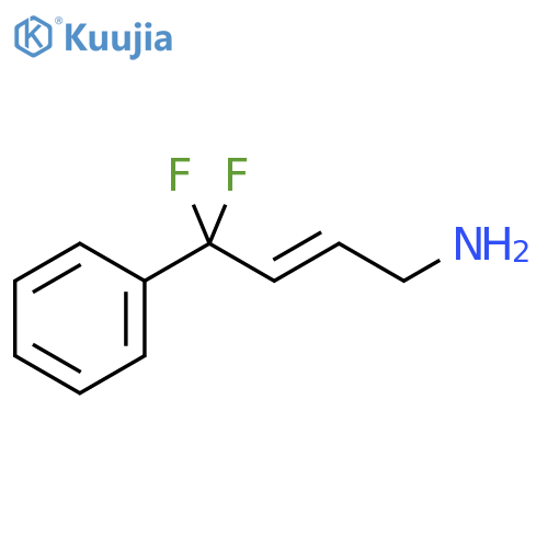 4,4-difluoro-4-phenylbut-2-en-1-amine structure