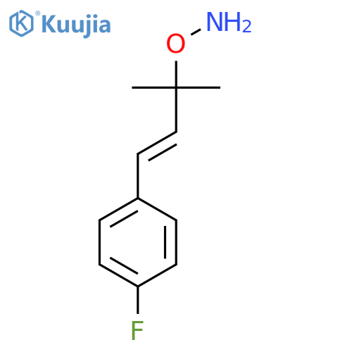 O-4-(4-fluorophenyl)-2-methylbut-3-en-2-ylhydroxylamine structure