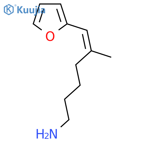 6-(furan-2-yl)-5-methylhex-5-en-1-amine structure
