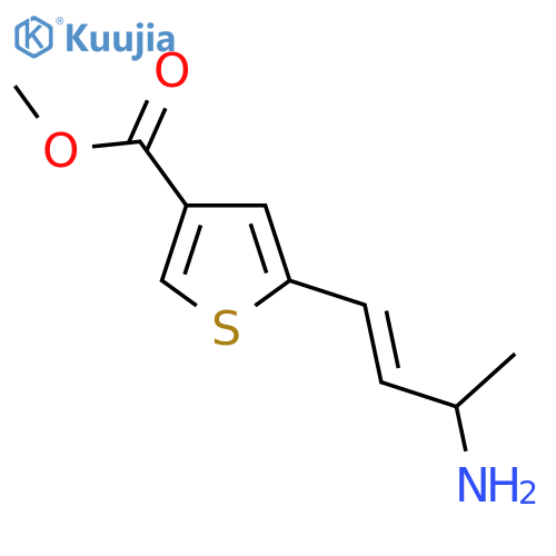 methyl 5-(3-aminobut-1-en-1-yl)thiophene-3-carboxylate structure