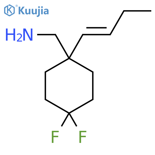 1-(but-1-en-1-yl)-4,4-difluorocyclohexylmethanamine structure