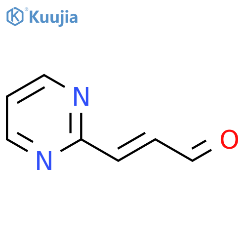 3-(pyrimidin-2-yl)prop-2-enal structure
