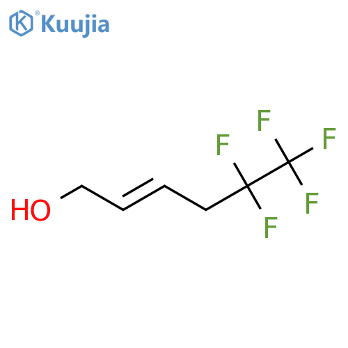 5,5,6,6,6-pentafluorohex-2-en-1-ol structure