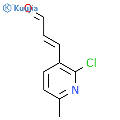 3-(2-chloro-6-methylpyridin-3-yl)prop-2-enal structure
