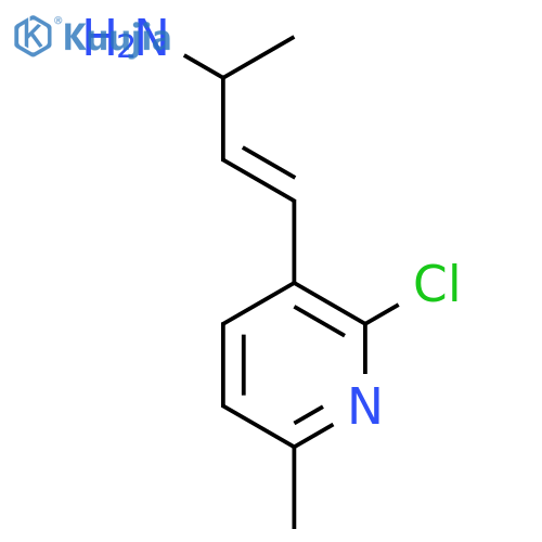 4-(2-chloro-6-methylpyridin-3-yl)but-3-en-2-amine structure