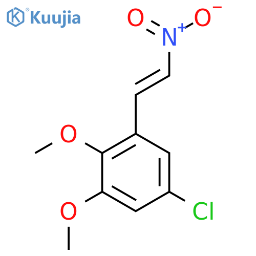 5-chloro-1,2-dimethoxy-3-(2-nitroethenyl)benzene structure