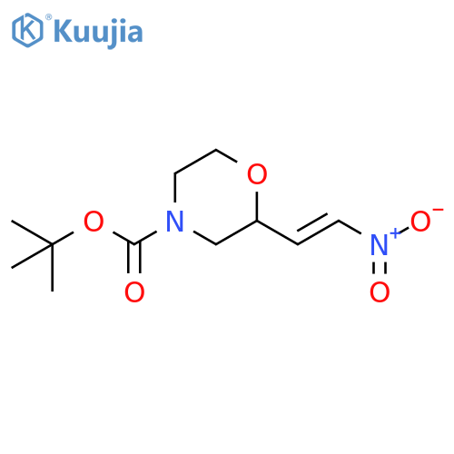 tert-butyl 2-(2-nitroethenyl)morpholine-4-carboxylate structure