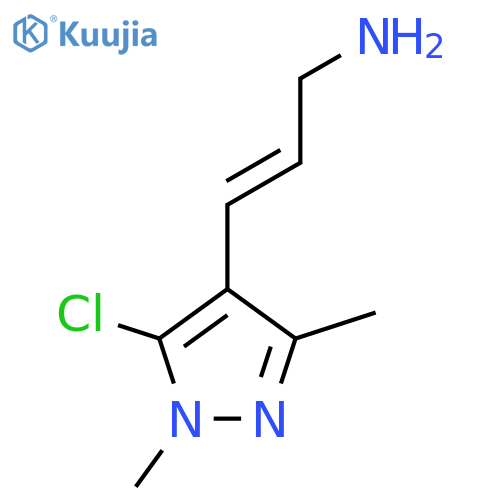 3-(5-chloro-1,3-dimethyl-1H-pyrazol-4-yl)prop-2-en-1-amine structure