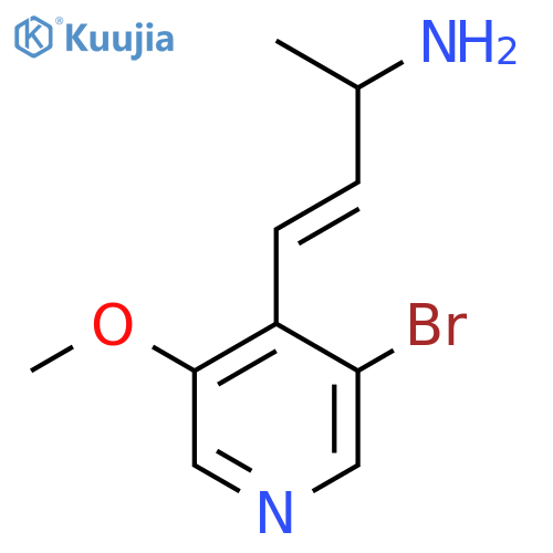 4-(3-bromo-5-methoxypyridin-4-yl)but-3-en-2-amine structure
