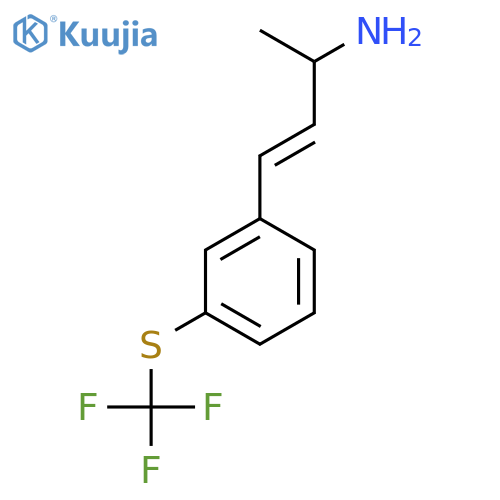4-{3-(trifluoromethyl)sulfanylphenyl}but-3-en-2-amine structure