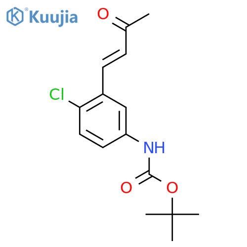 tert-butyl N-4-chloro-3-(3-oxobut-1-en-1-yl)phenylcarbamate structure