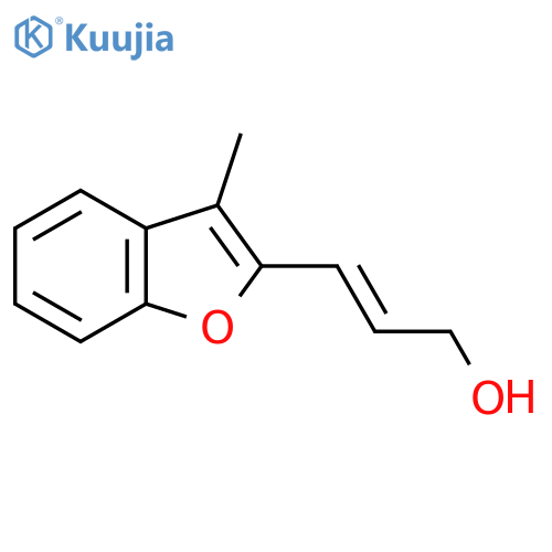 3-(3-methyl-1-benzofuran-2-yl)prop-2-en-1-ol structure