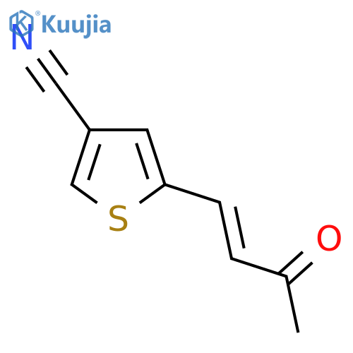 5-(3-oxobut-1-en-1-yl)thiophene-3-carbonitrile structure