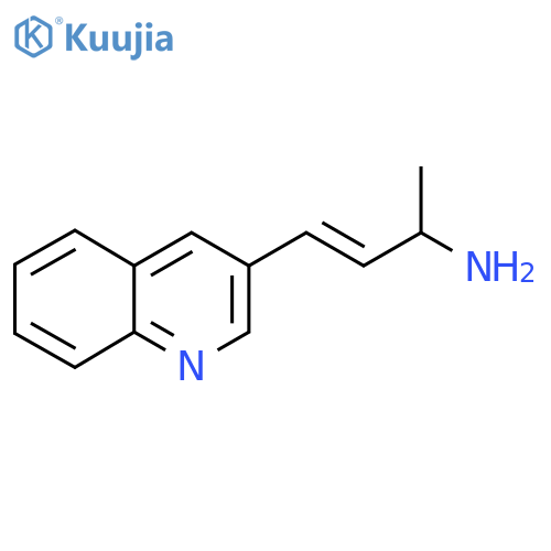 4-(quinolin-3-yl)but-3-en-2-amine structure