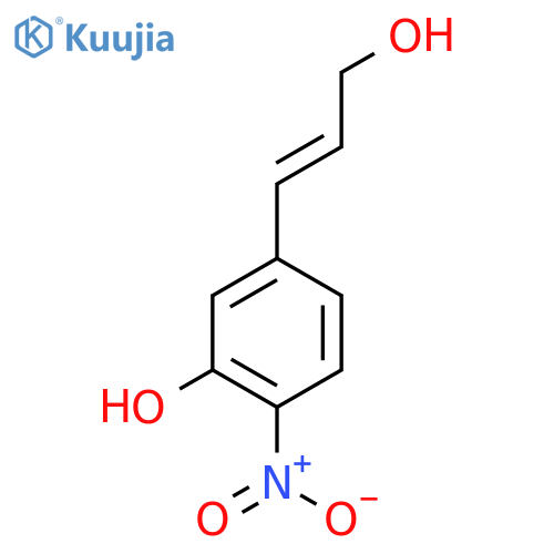 5-(3-hydroxyprop-1-en-1-yl)-2-nitrophenol structure