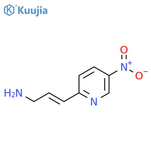 3-(5-nitropyridin-2-yl)prop-2-en-1-amine structure