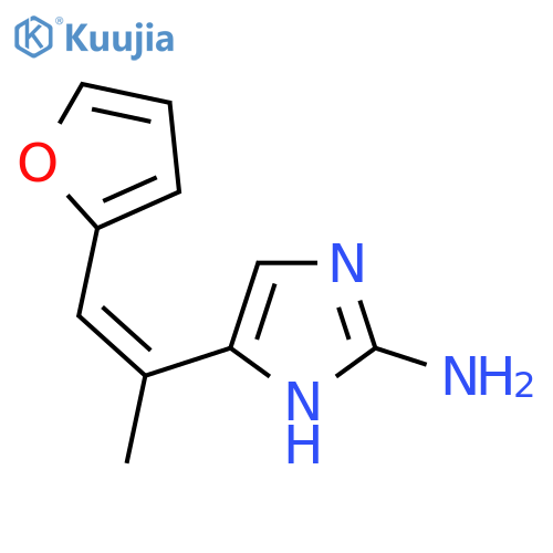 5-1-(furan-2-yl)prop-1-en-2-yl-1H-imidazol-2-amine structure