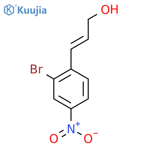 3-(2-bromo-4-nitrophenyl)prop-2-en-1-ol structure