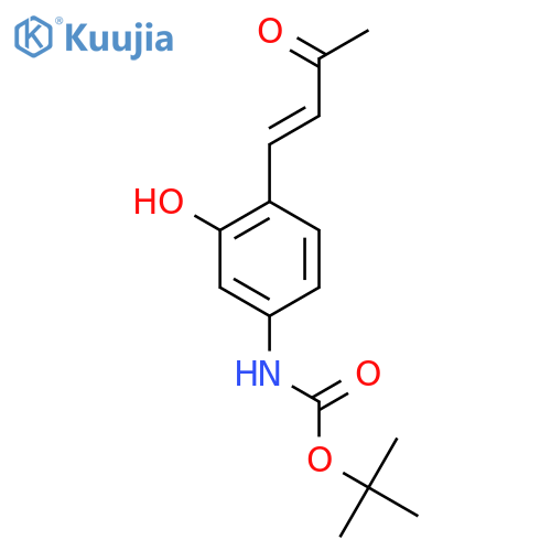 tert-butyl N-3-hydroxy-4-(3-oxobut-1-en-1-yl)phenylcarbamate structure