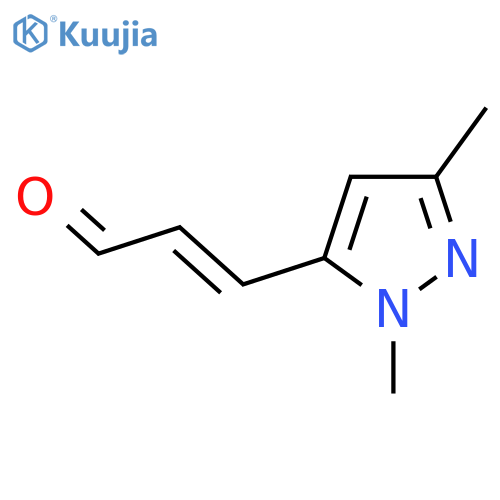 3-(1,3-dimethyl-1H-pyrazol-5-yl)prop-2-enal structure