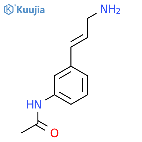 N-3-(3-aminoprop-1-en-1-yl)phenylacetamide structure