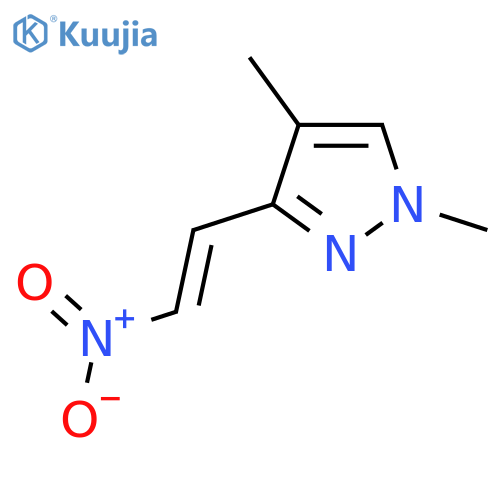 1,4-dimethyl-3-(2-nitroethenyl)-1H-pyrazole structure