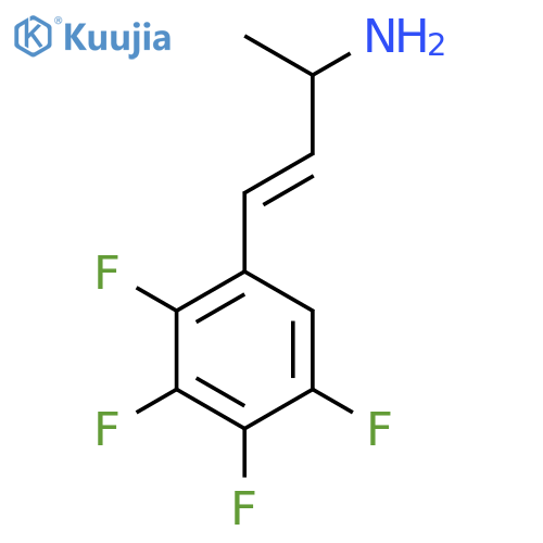 4-(2,3,4,5-tetrafluorophenyl)but-3-en-2-amine structure