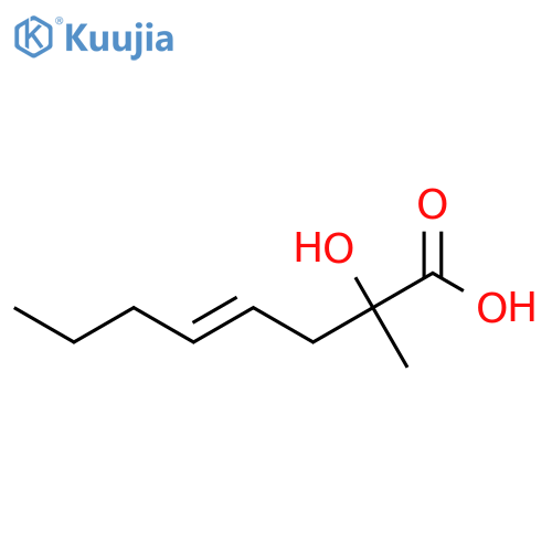 2-hydroxy-2-methyloct-4-enoic acid structure