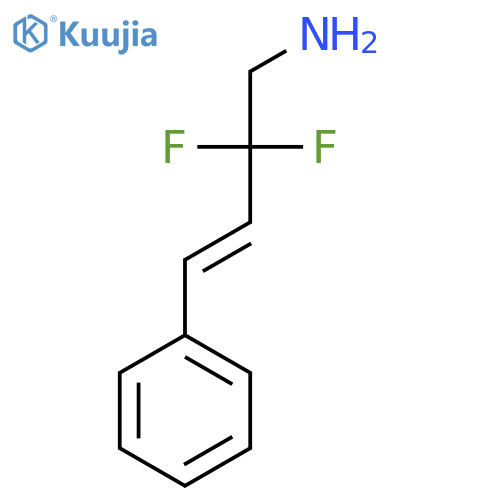 2,2-difluoro-4-phenylbut-3-en-1-amine structure