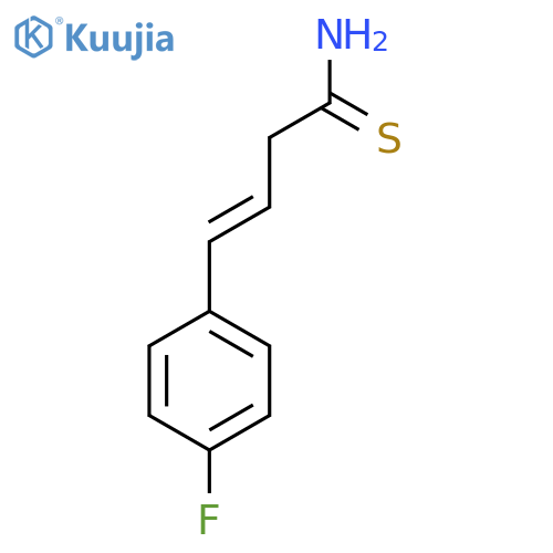 4-(4-fluorophenyl)but-3-enethioamide structure