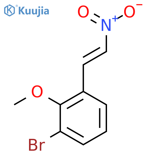 1-bromo-2-methoxy-3-(2-nitroethenyl)benzene structure