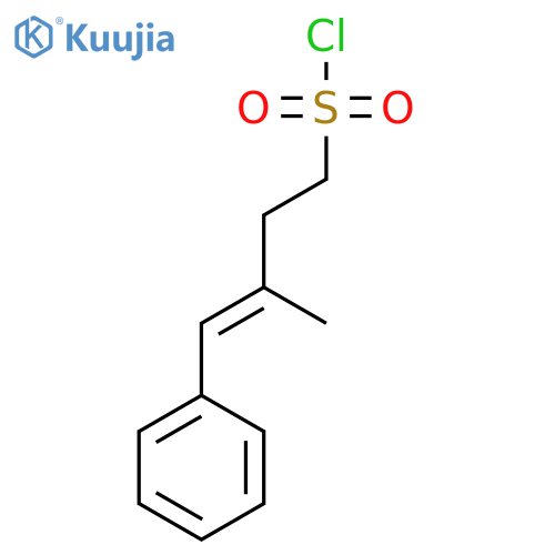 3-methyl-4-phenylbut-3-ene-1-sulfonyl chloride structure