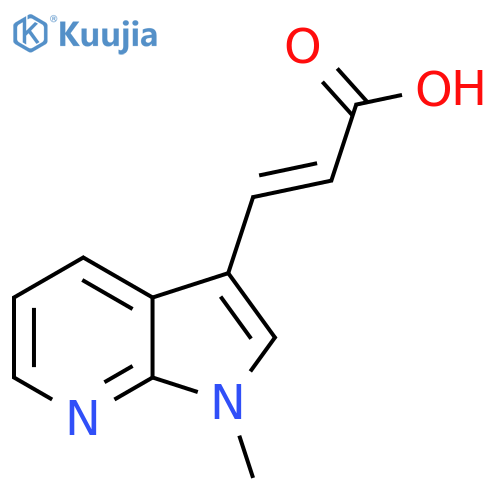 3-{1-methyl-1H-pyrrolo2,3-bpyridin-3-yl}prop-2-enoic acid structure