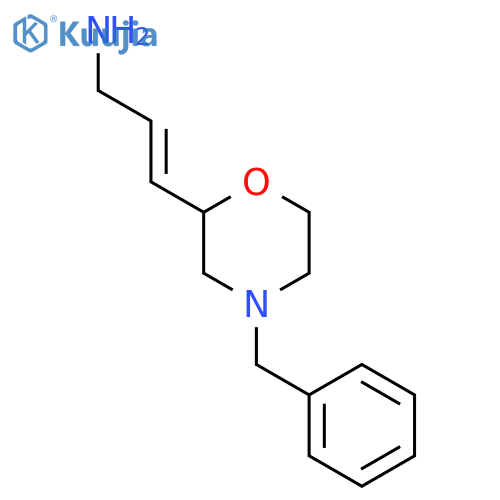 3-(4-benzylmorpholin-2-yl)prop-2-en-1-amine structure